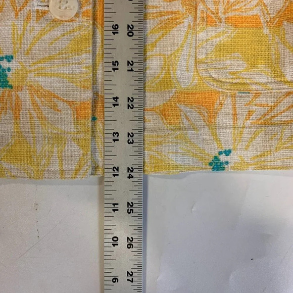 Pendleton Women's Cotton Spring Summer‎ Yellow and White Floral Jacket Size L - Picture 12 of 12